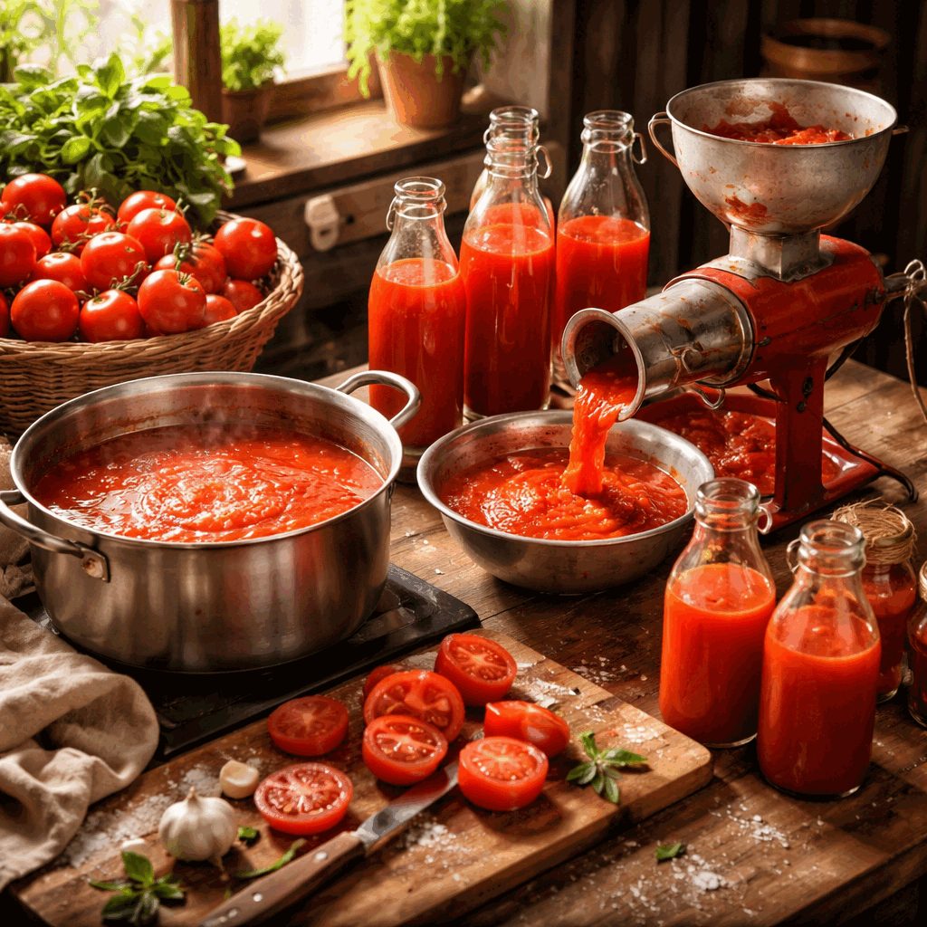 Recept za domač paradižnikov sok, ki vedno uspe