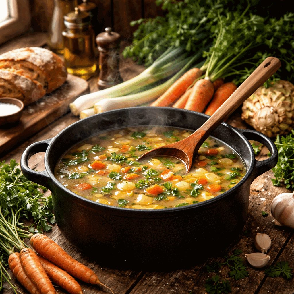 Recept za zdravo juho iz domače zelenjave