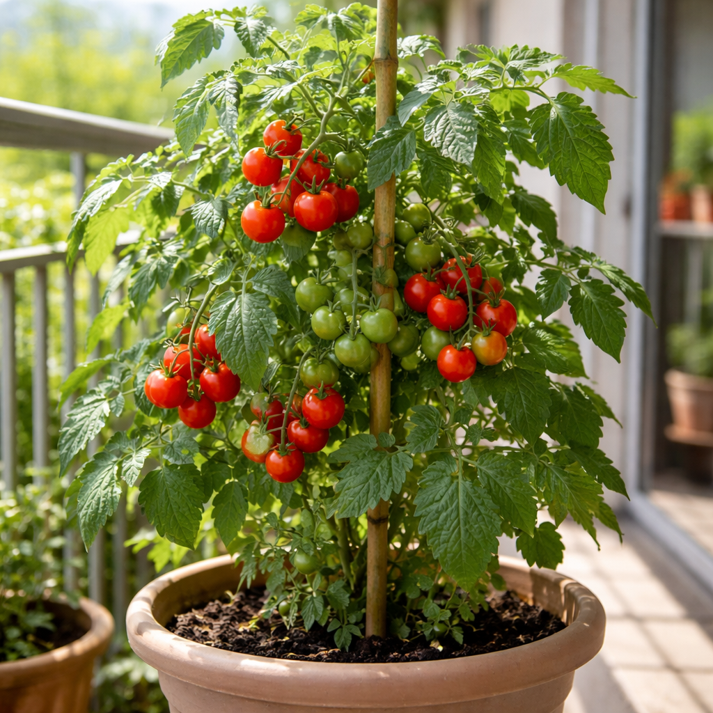 Kako gojiti paradižnik na balkonu v loncu