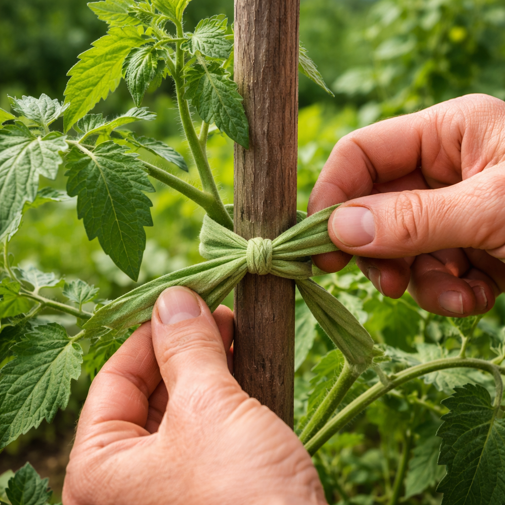 Kako vezati paradižnik na oporo: vodič 2026
