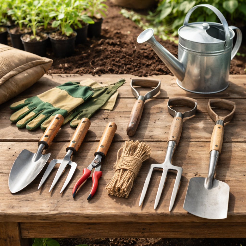 Katero vrtno orodje potrebuje začetnik: osnova brez napak