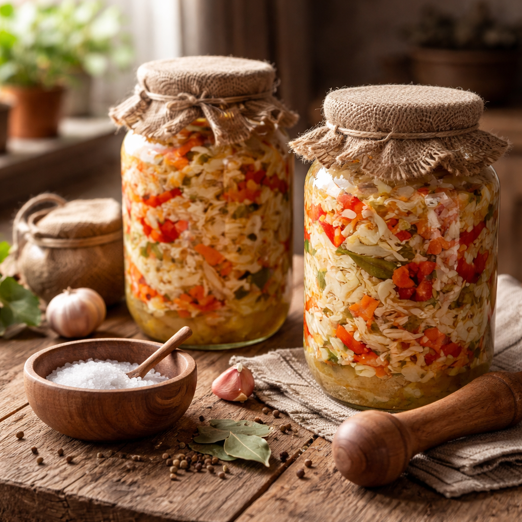 Recept za fermentirano zelenjavo doma 2026