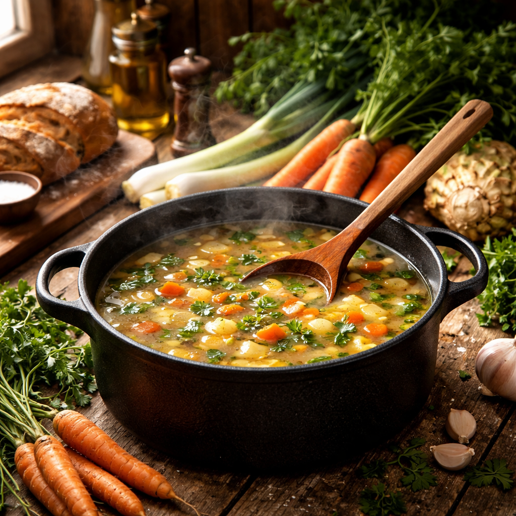 Recept za zdravo juho iz domače zelenjave