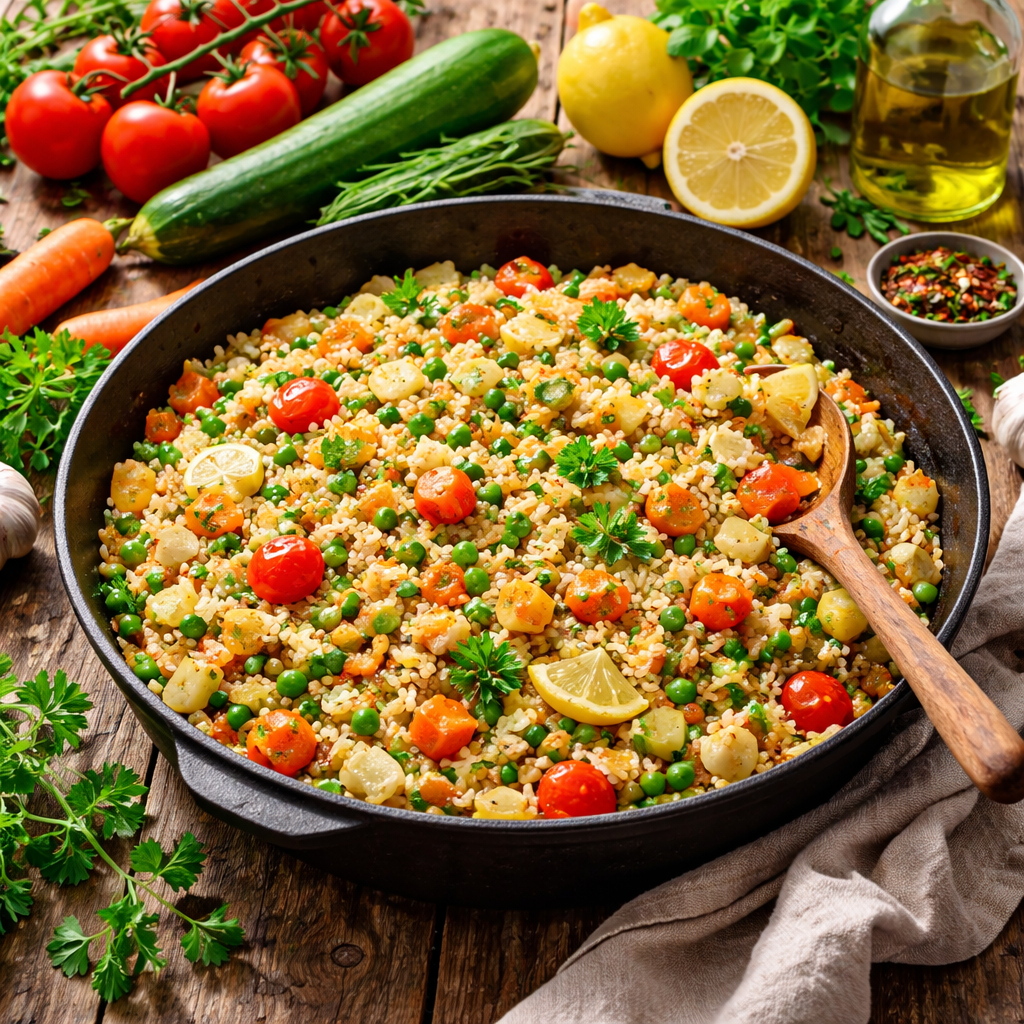 Recept za zelenjavni riž iz vrta: praktični nasveti